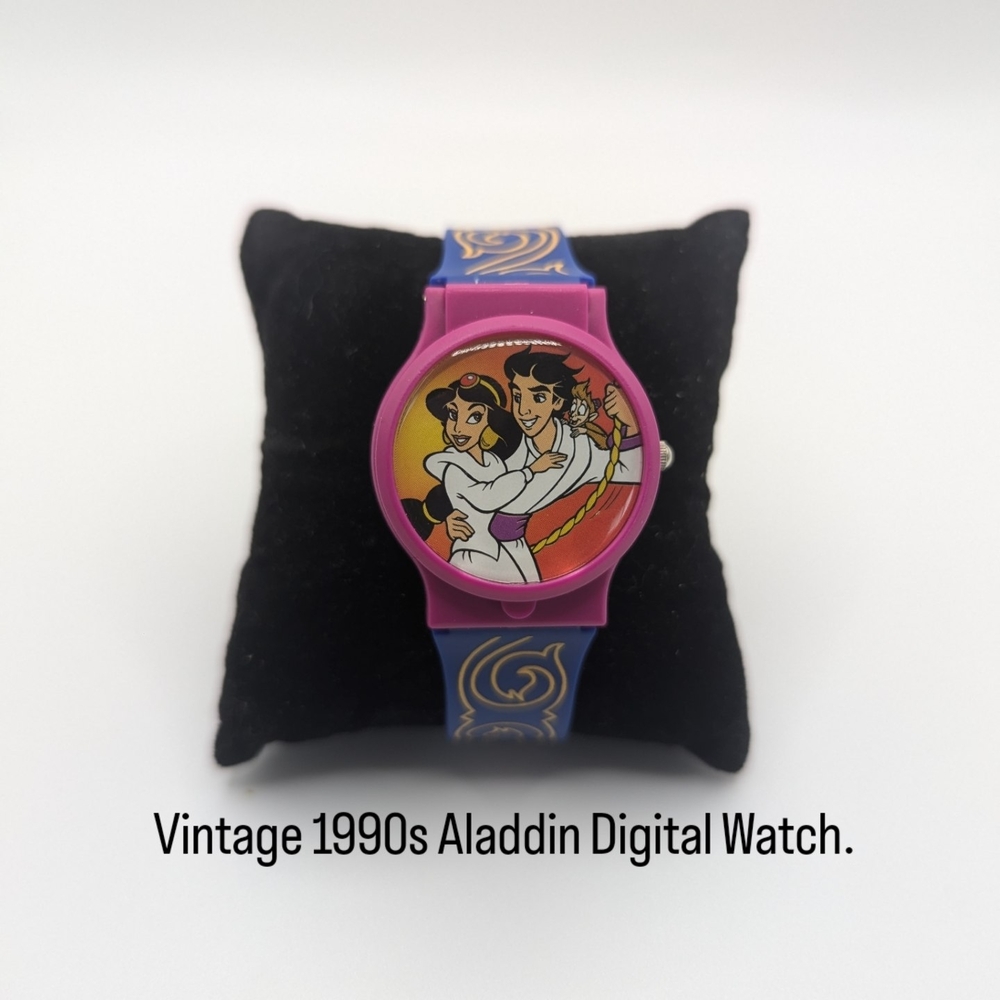 Aladdin Digital Watch with Pink and Blue Band